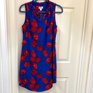 Market & Spruce Red Floral Mini Dress - Blue